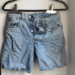 Levi's Light Blue Jean Shorts for Women